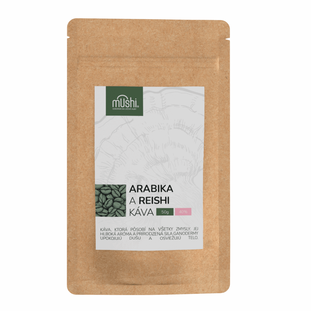 100% Arabica a Reishi káva s 40% extraktom